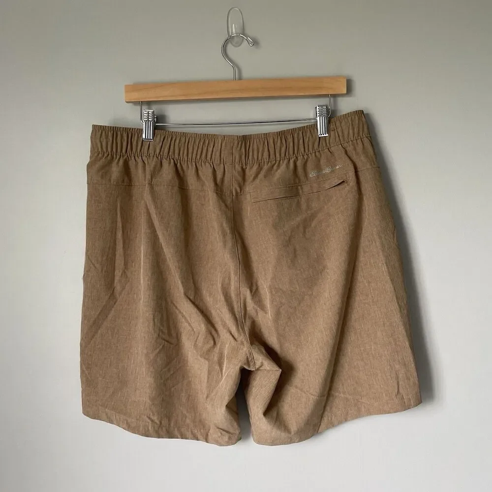 Eddie Bauer Performance Shorts Lightweight Gorpcore Tan Brown Men's Size XL